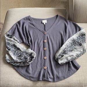 Super cute fall or winter blouse
